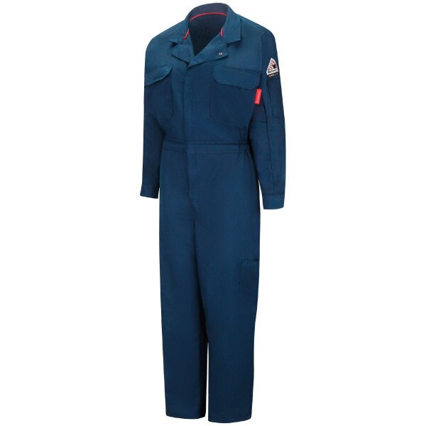 Bulwark iQ Series Women's FR Mobility Coverall in Navy